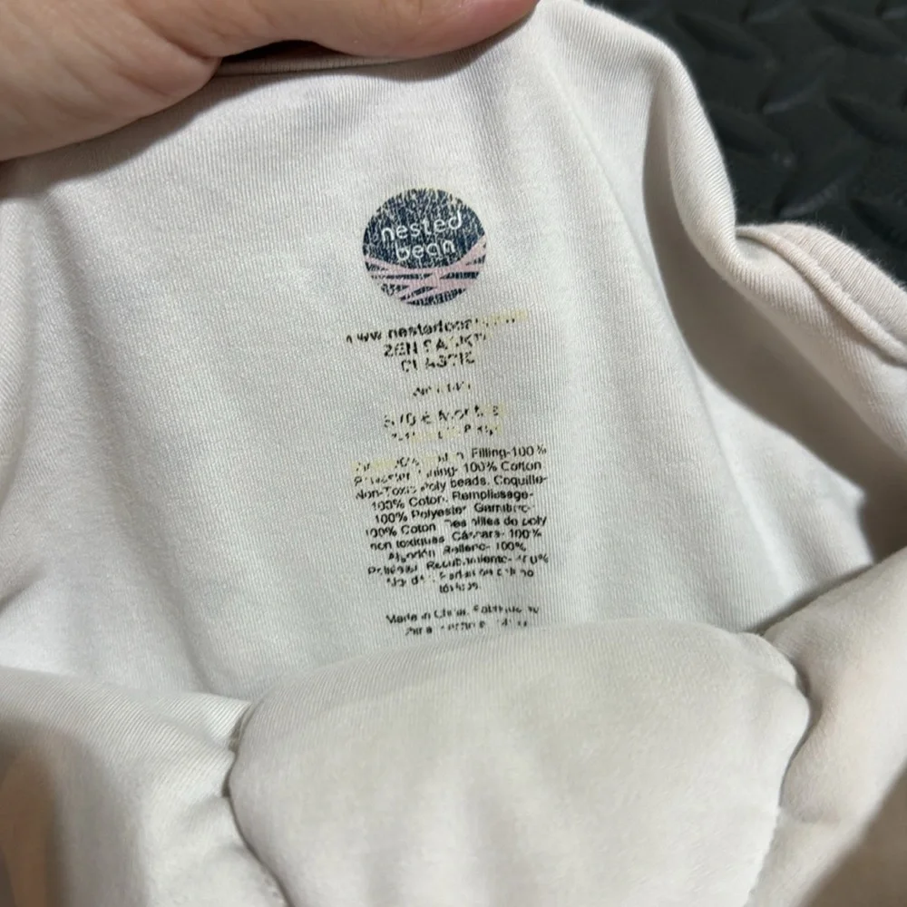 Nested Bean Small Sleep Sack White 0-6 months